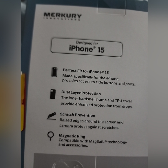 iPHONE 15 Protector Pack Mercury 3 IN 1 TINT Gradient Case Screen & Lens Magsafe - Picture 9 of 9